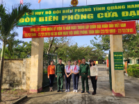 Trường THCS Kim Đồng phối hợp tổ chức chuyến thăm giao lưu với đồn Biên phòng Cửa Đại thành phố Hội An.