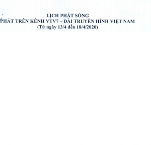 LỊCH PHÁT SÓNG MÔN HỌC TRÊN VTV7 LỚP 9