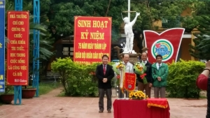 Trường THCS Kim Đồng tổ chức kỷ niệm 75 năm ngày thành lập Quân đội nhân dân Việt Nam và 30 năm ngày hội Quốc phòng toàn dân