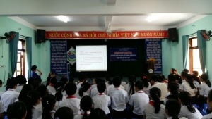 TRƯỜNG THCS KIM ĐỒNG TỔ CHỨC NGOẠI KHÓA PHỔ BIẾN “GIÁO DỤC PHÁP LUẬT” NĂM 2019